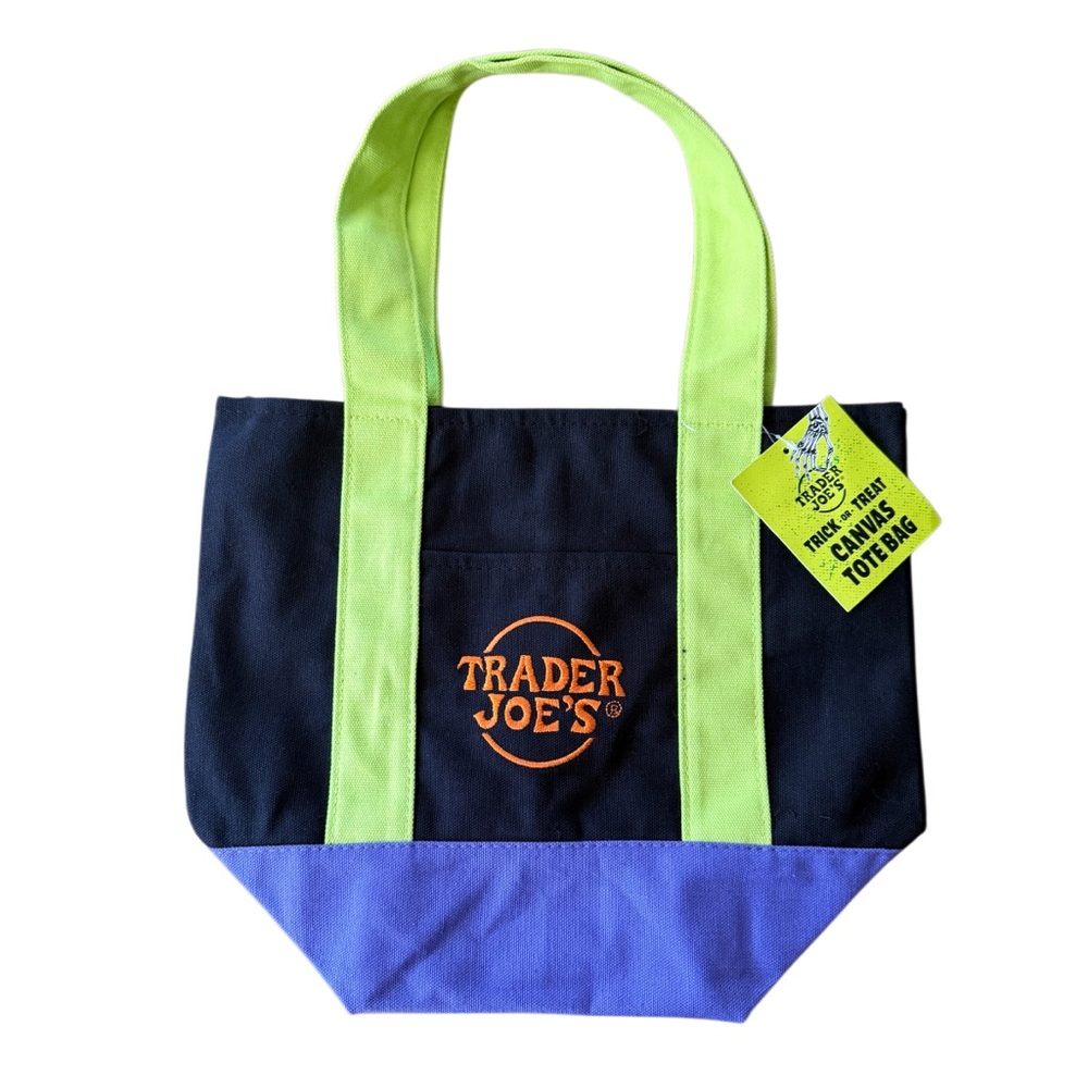 Trader Joe's Trick or Treat Canvas Tote Bag.